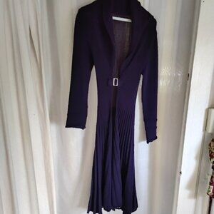 Long purple sweater,  size Medium
